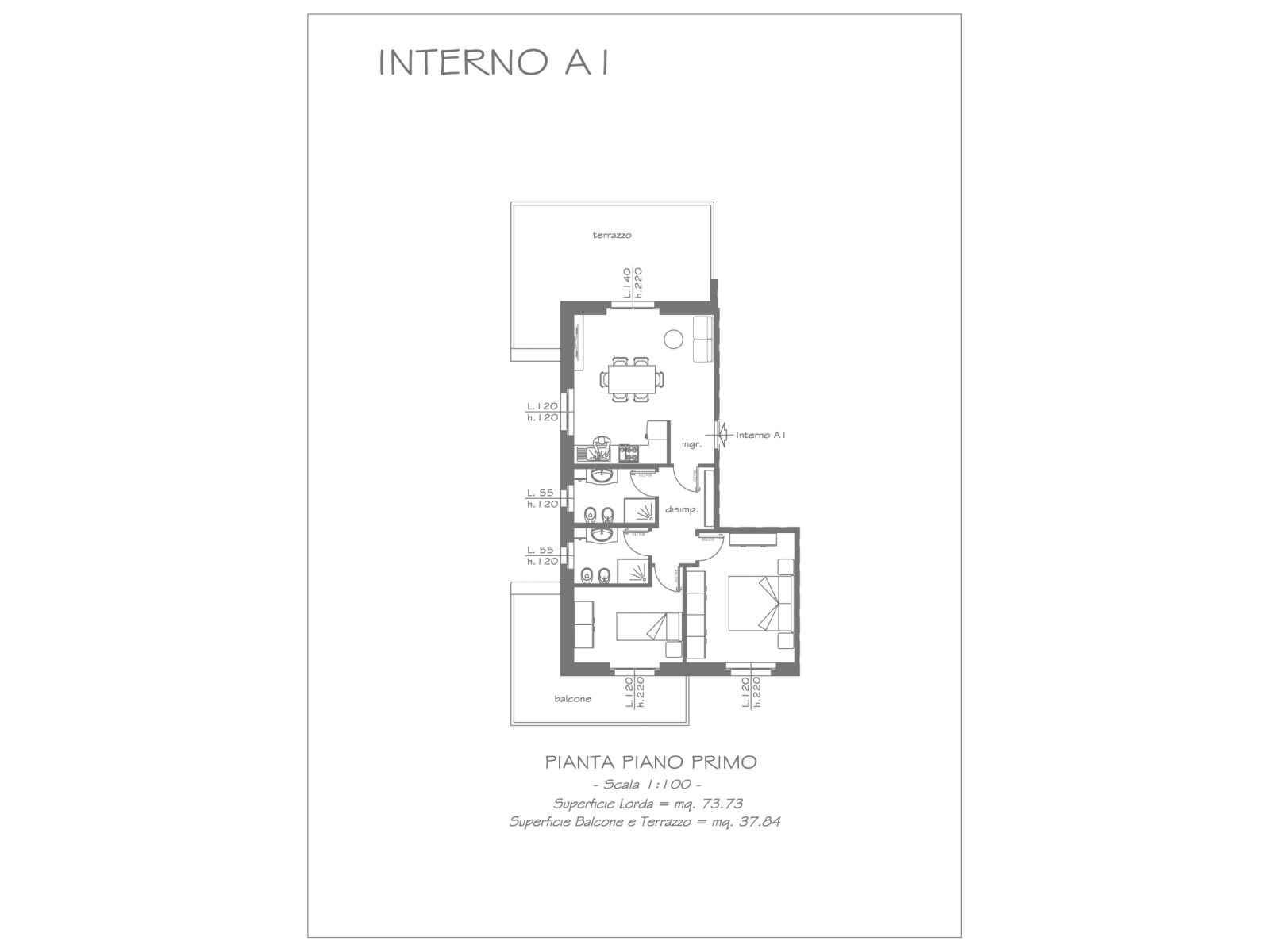 INTERNO-A1_arredato_-Prezzo-161.000,00 + Iva + Allacci